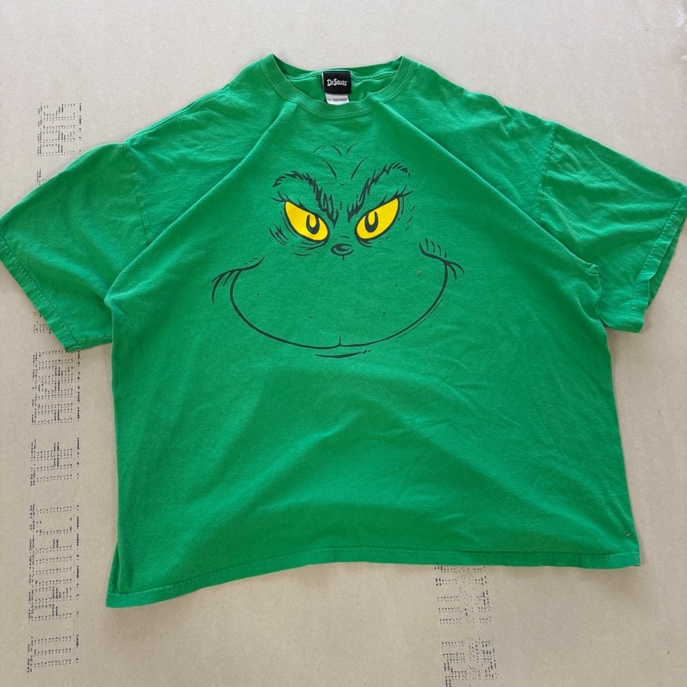 Vintage Dr. Seuss The Grinch T-shirt 2001‎ Movie Promo